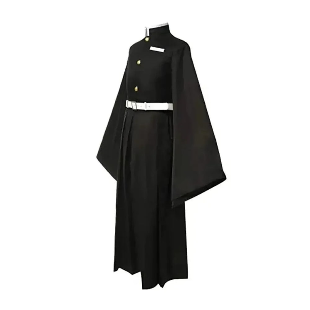 Kids' Halloween Anime Cosplay Costume with High Collar Jacket Wide-Leg Pants and Gold Buttons