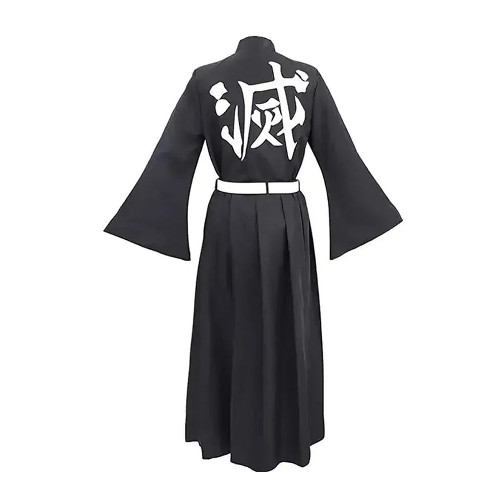 Kids' Halloween Anime Cosplay Costume with High Collar Jacket Wide-Leg Pants and Gold Buttons