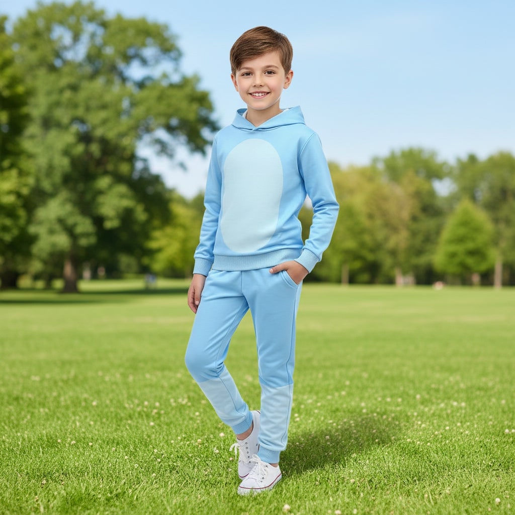 Kids' Halloween Character Costume with Mask Hoodie and Pants Set for Dress Up Party
