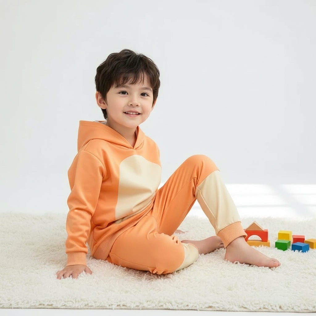 Kids' Halloween Character Costume with Mask Hoodie and Pants Set for Dress Up Party