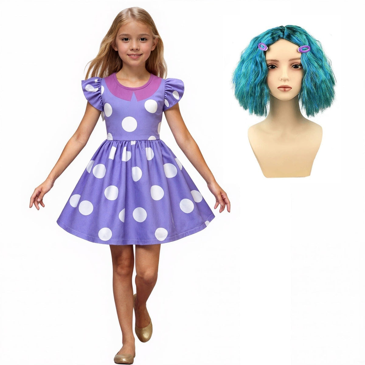 Kids' Halloween Costumes for Princess Polka Dot Ruffle Dress Pirate