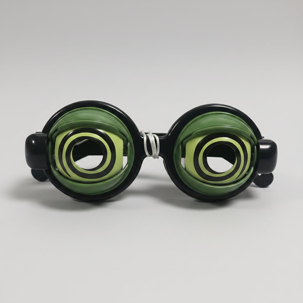 Kids' Halloween Crazy Eyes Glasses Novelty Prank Toy with Moving Eyelids for Party Fun