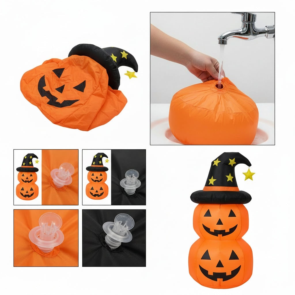 Kids' Halloween Inflatable Yard Decoration Large Outdoor Blow Up with Water-Fillable Base for Party