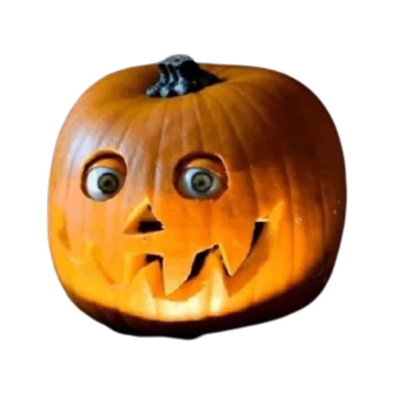 Kids' Halloween Jack O Lantern Pumpkin Decor with Animatronic Moving Eyes for Scary Party Prop