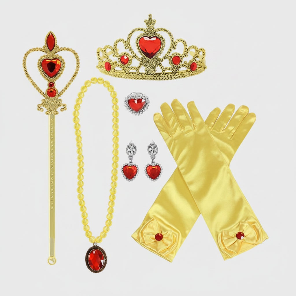 Kids' Halloween Princess Costume and Dress Up with Tiara and Scepter Games