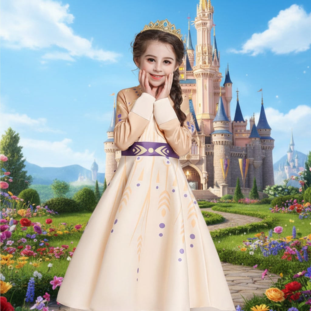 Kids' Halloween Princess Costume and Dress Up with Tiara and Scepter Games