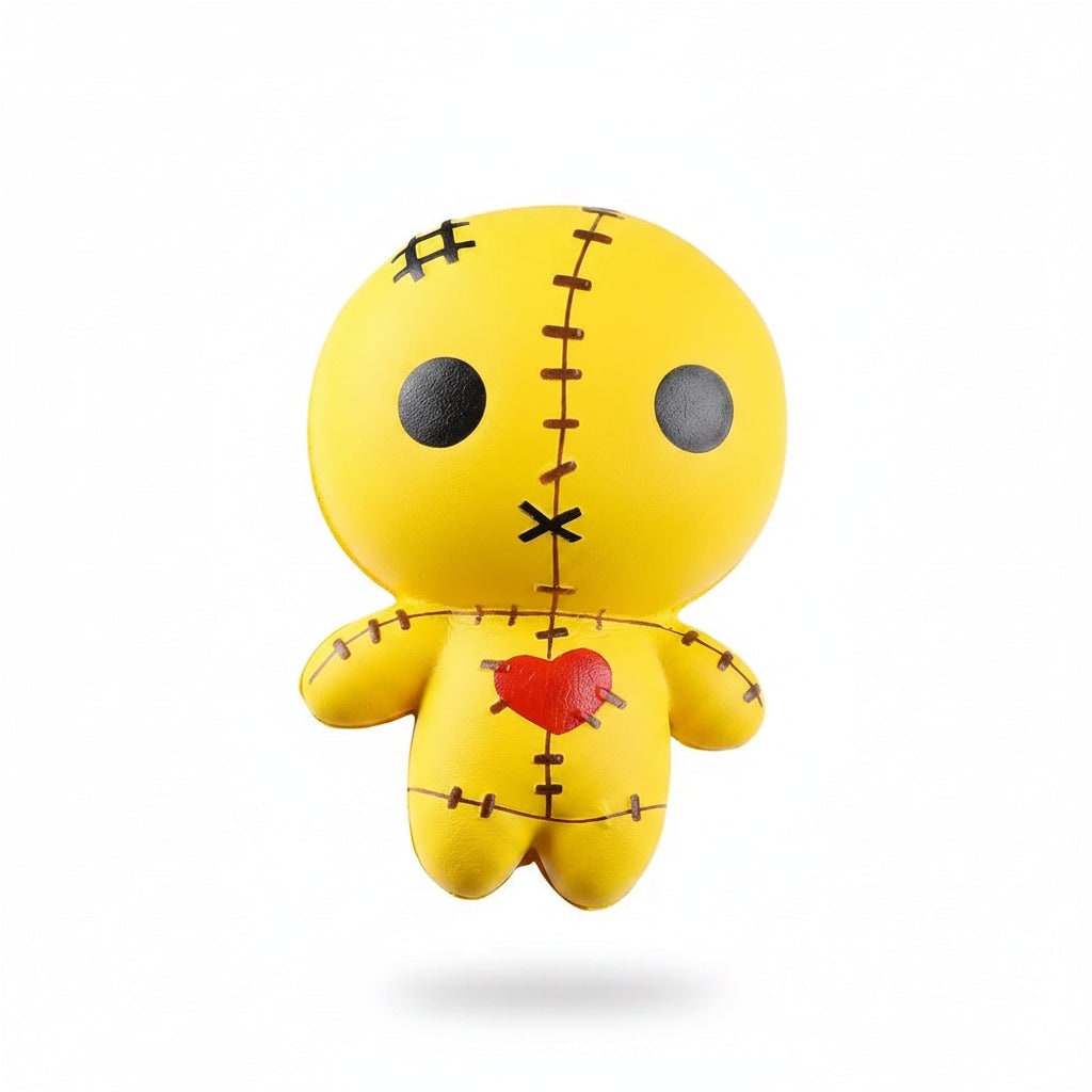 Kids' Halloween Squishy Toy Stress Relief with Slow Rising Foam Voodoo Doll Design and Stitched Details