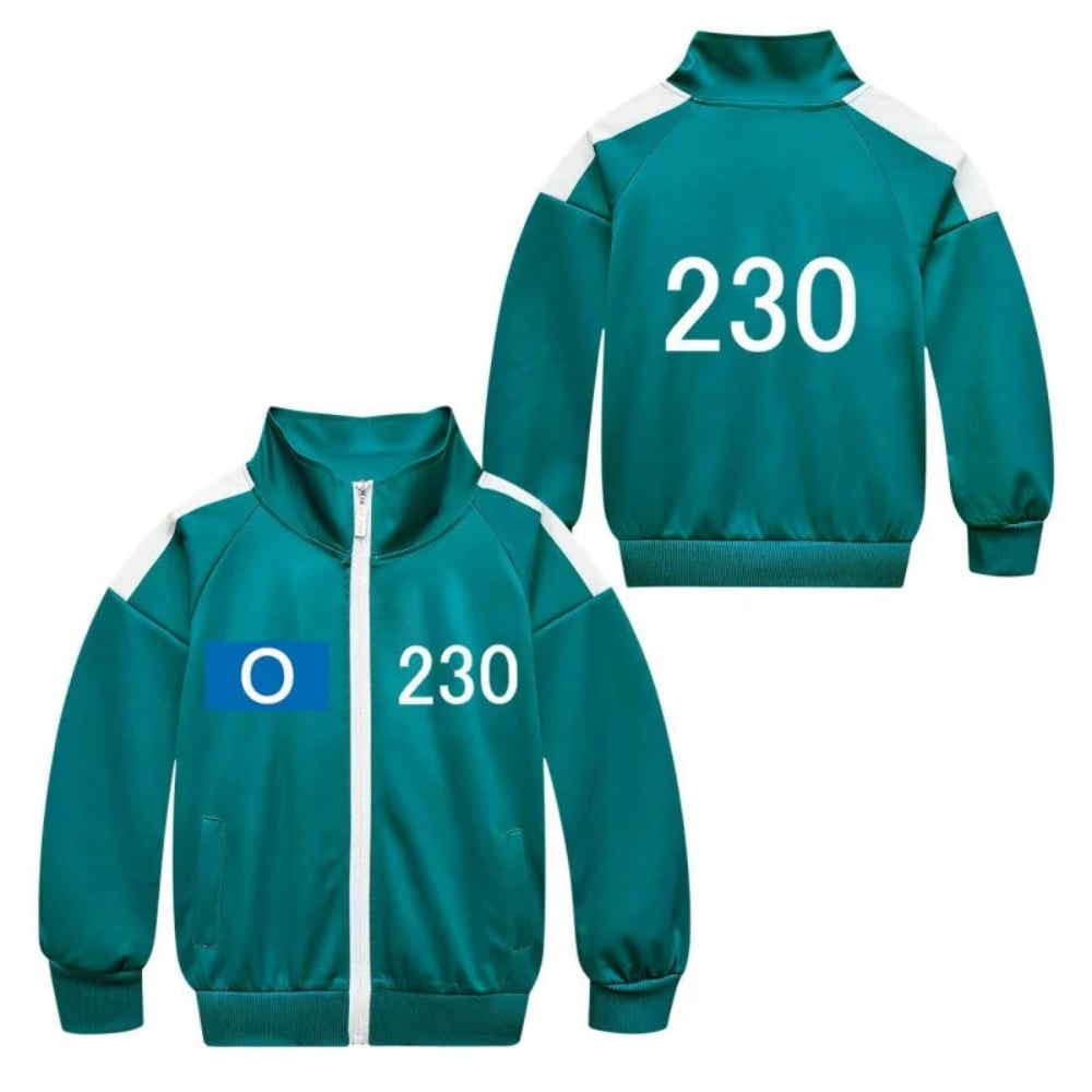 Kids' Halloween survival game Costume Three-Piece Set with Jacket Pants and T-Shirt