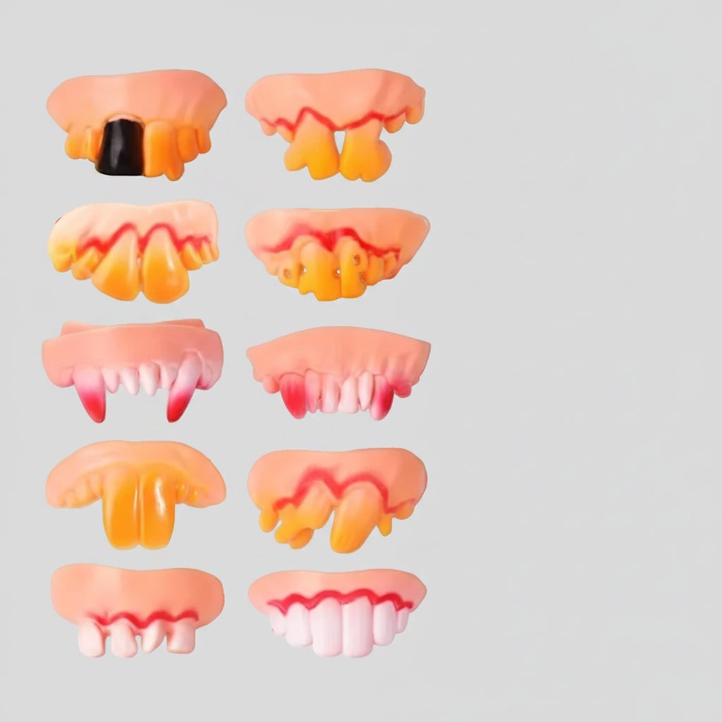 Kids' Halloween Vampire Teeth Snap on Fake Fangs and False Costume Full