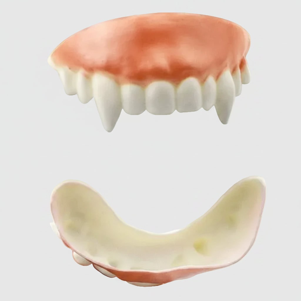 Kids' Halloween Vampire Teeth Snap on Fake Fangs and False Costume Full