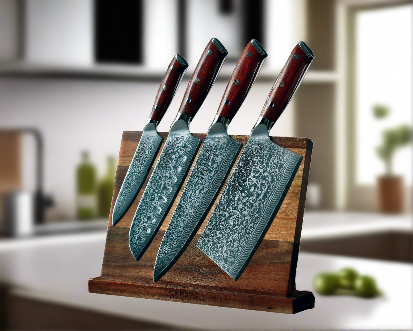 Complete Damascus Knife Set