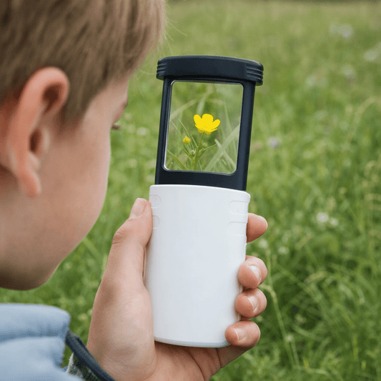 LENSFLIP – Foldable 4X LED Pocket Magnifying Glass for Reading and Crafts