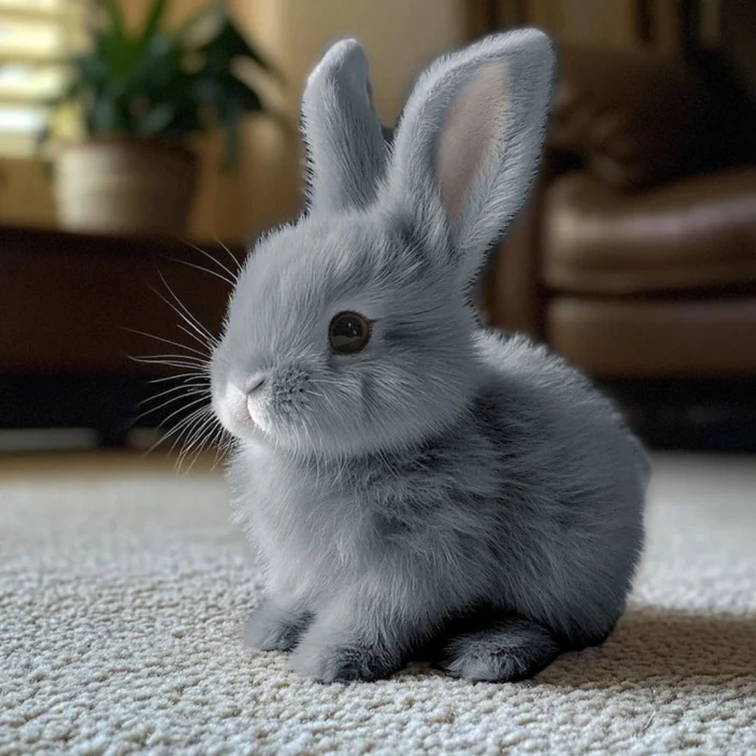 Plush Bunny Toy with Soft Fur and Details