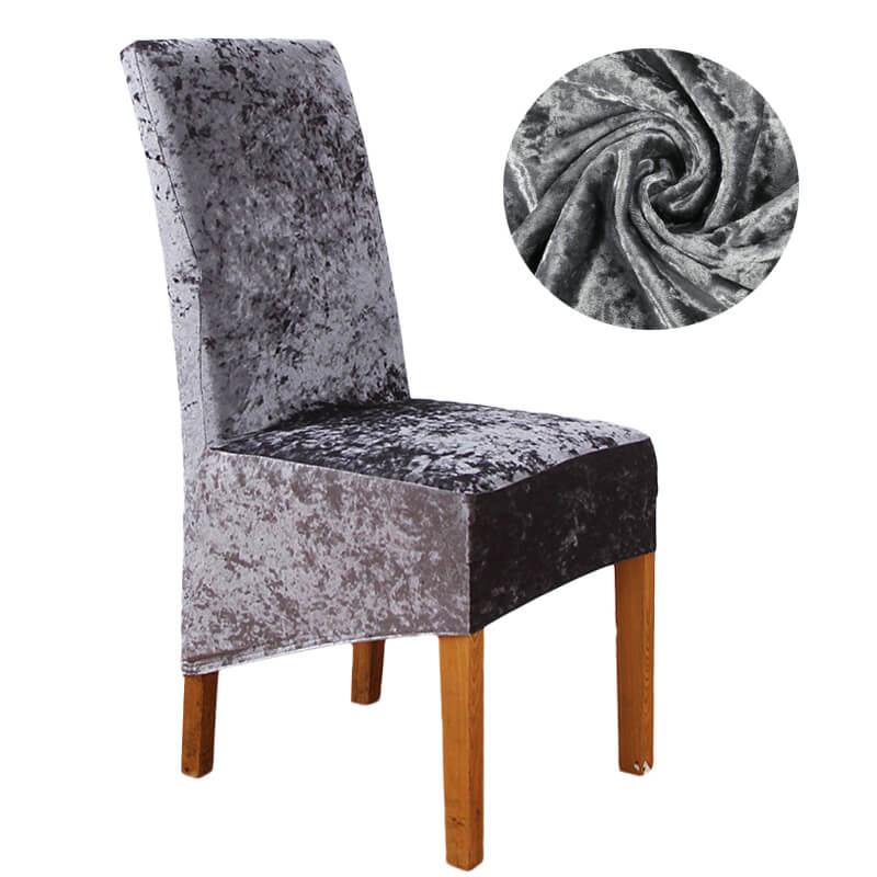 Stretch Crushed Velvet XL Chair Covers