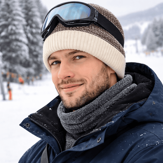 LOOMA – Two-Tone Fleece Lined Beanie for Everyday Warmth