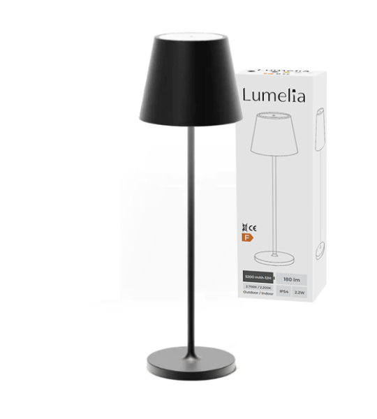 Cordless LED Lamp Set – 48 LEDs, Touch-Dimming, 5,200 mAh Battery, Aluminum Design