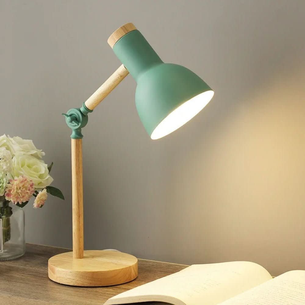 Lumowood Desk Lamp – Scandinavian Style Table Light with Wooden Base