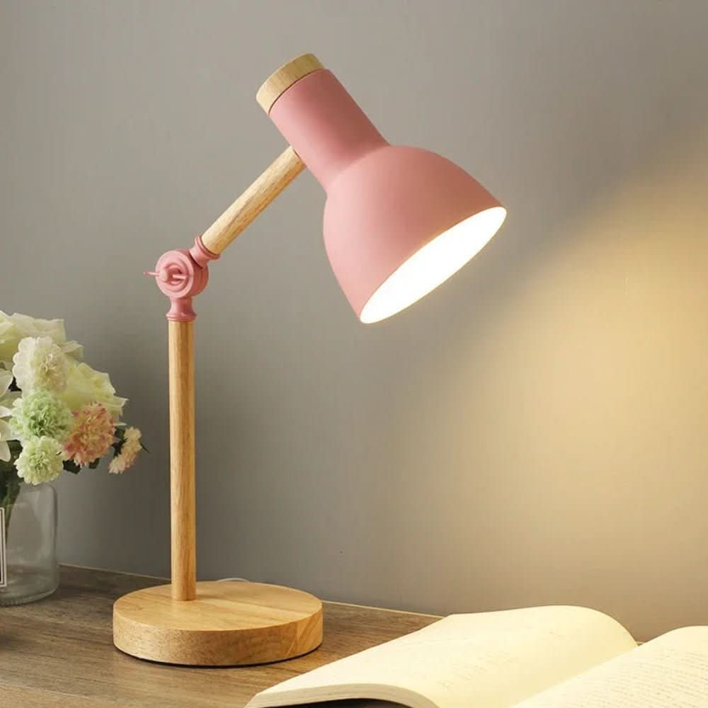Lumowood Desk Lamp – Scandinavian Style Table Light with Wooden Base