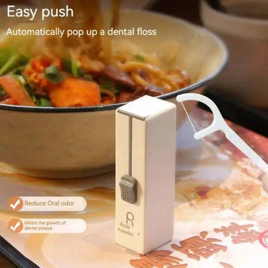 Portable Automatic Dental Floss Box Combo Set