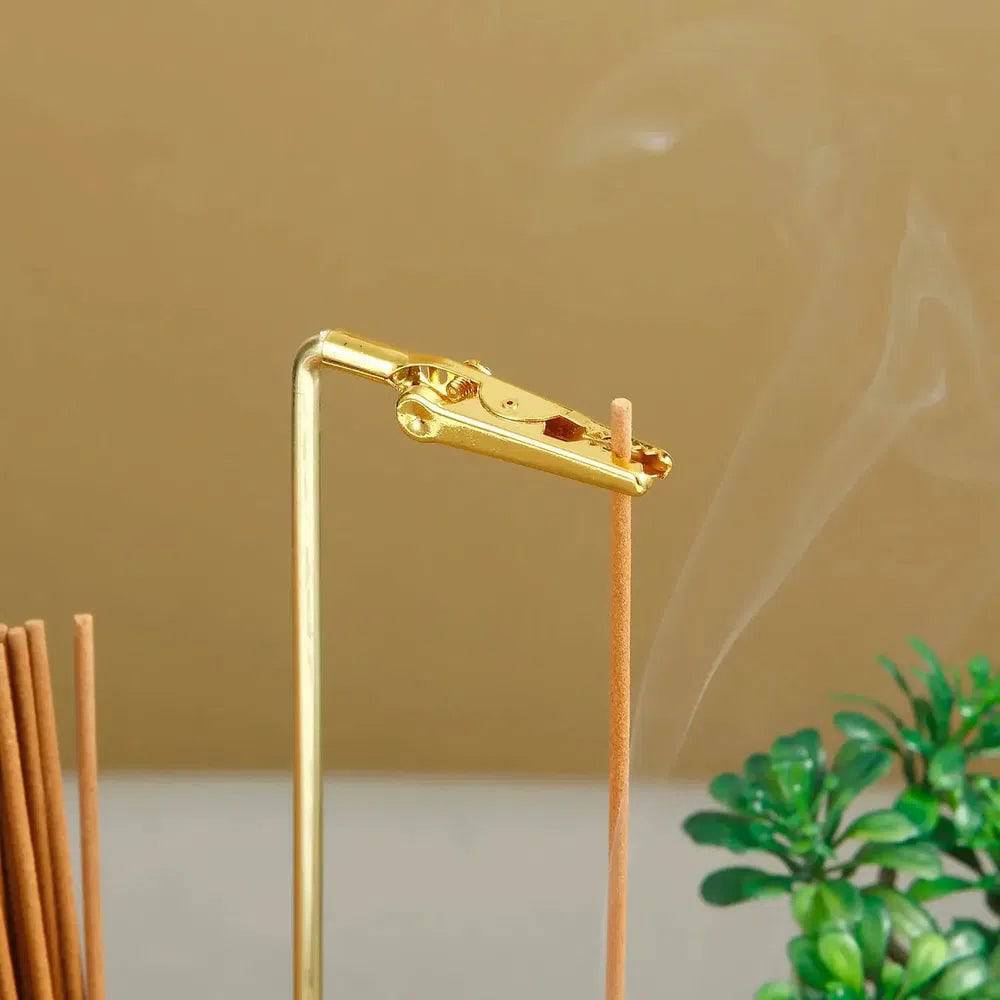 Elegant Glass Incense Holder with Ash Catcher