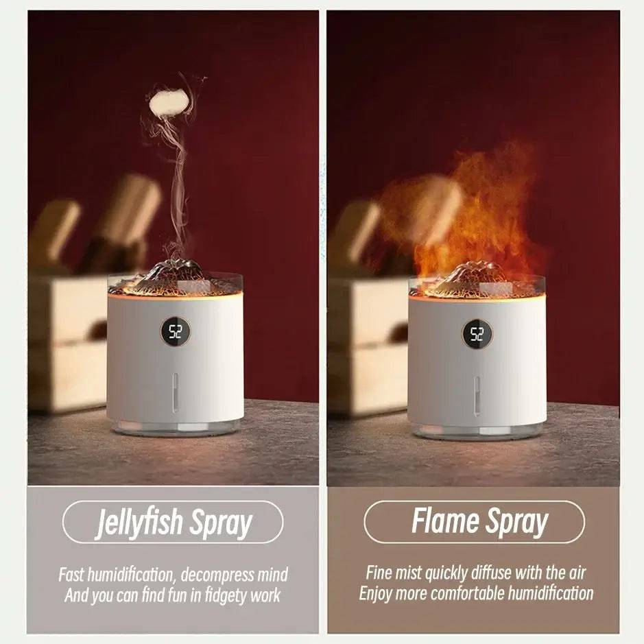 USB Charging Volcano Flame Aroma Diffuser