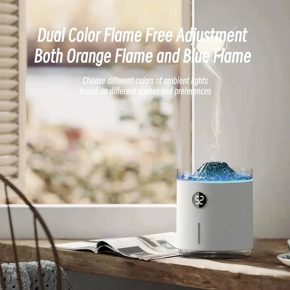 USB Charging Volcano Flame Aroma Diffuser