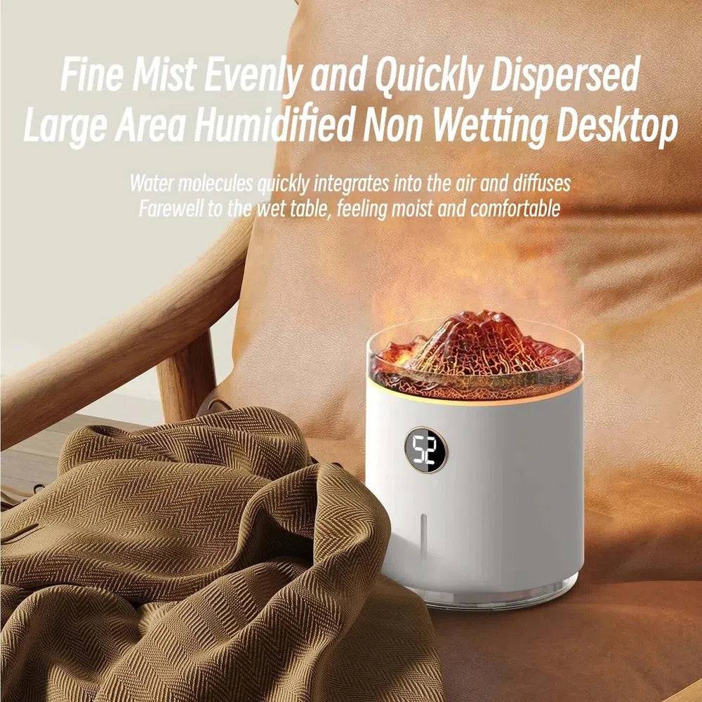 USB Charging Volcano Flame Aroma Diffuser