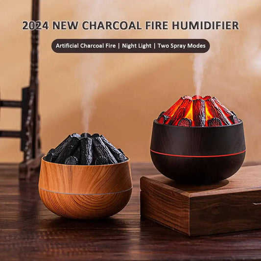 Artificial Charcoal Fire Air Humidifier Aroma Diffuser