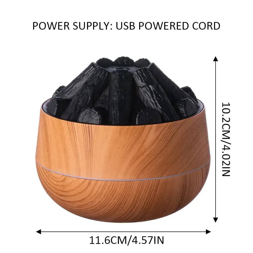 Artificial Charcoal Fire Air Humidifier Aroma Diffuser