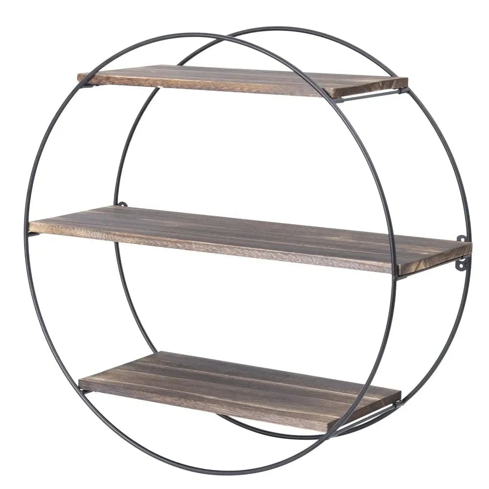 Wall Mounted 3-Tier Circle Shelf