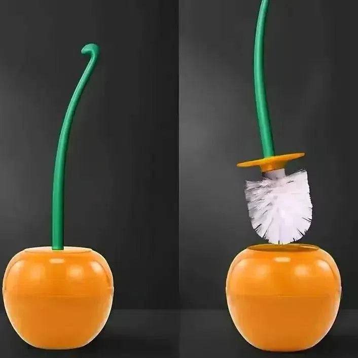 Cherry Shape Lavatory Toilet Brush Holder Set