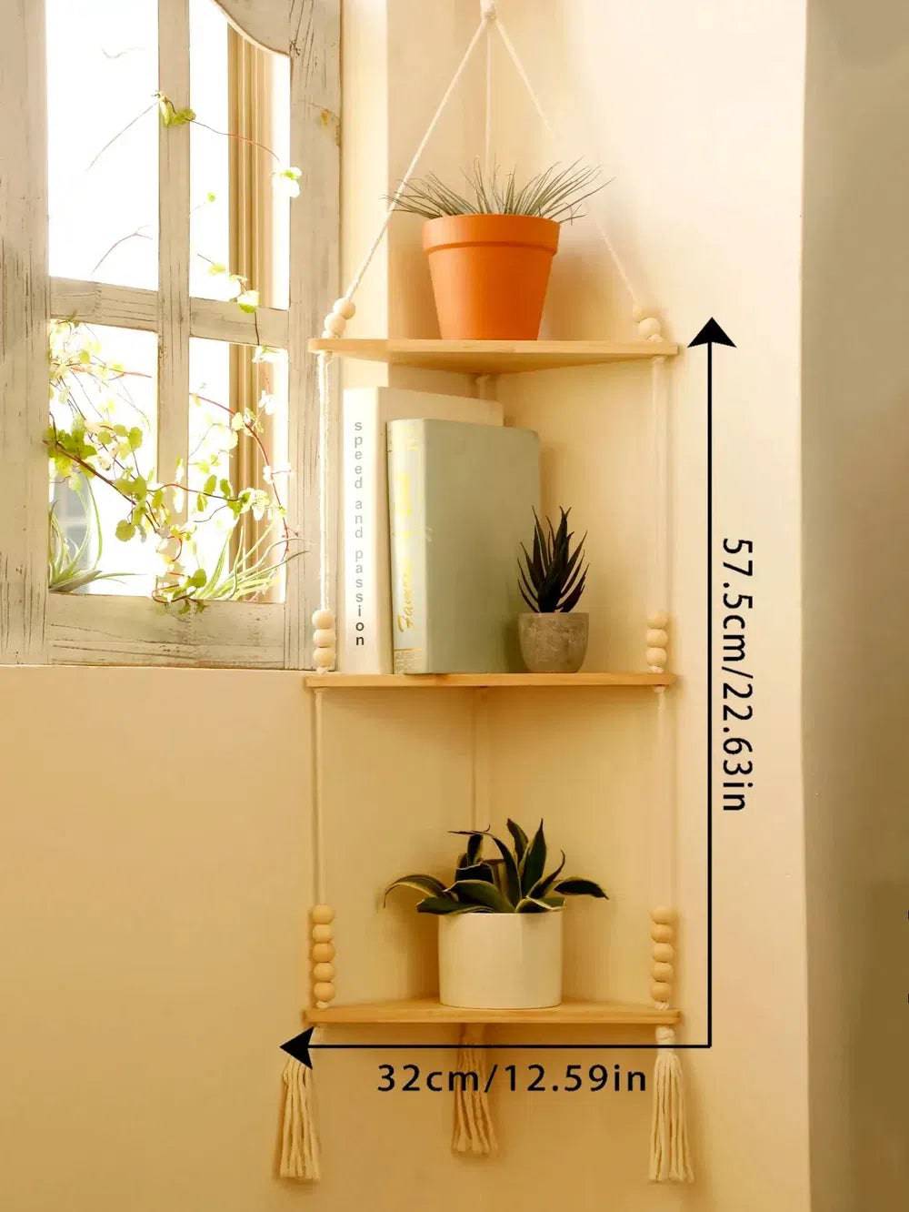 Boho Floating Wall Shelf