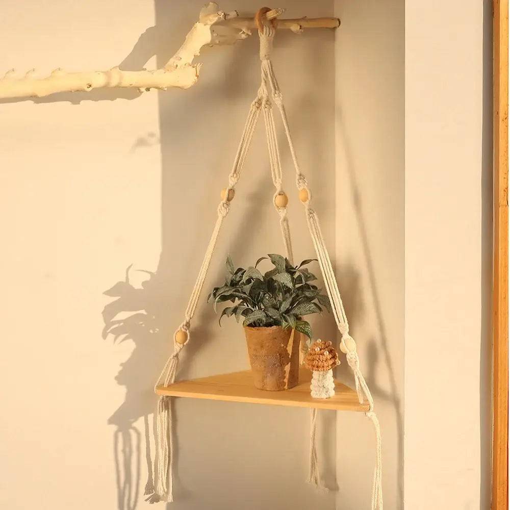 Boho Floating Wall Shelf