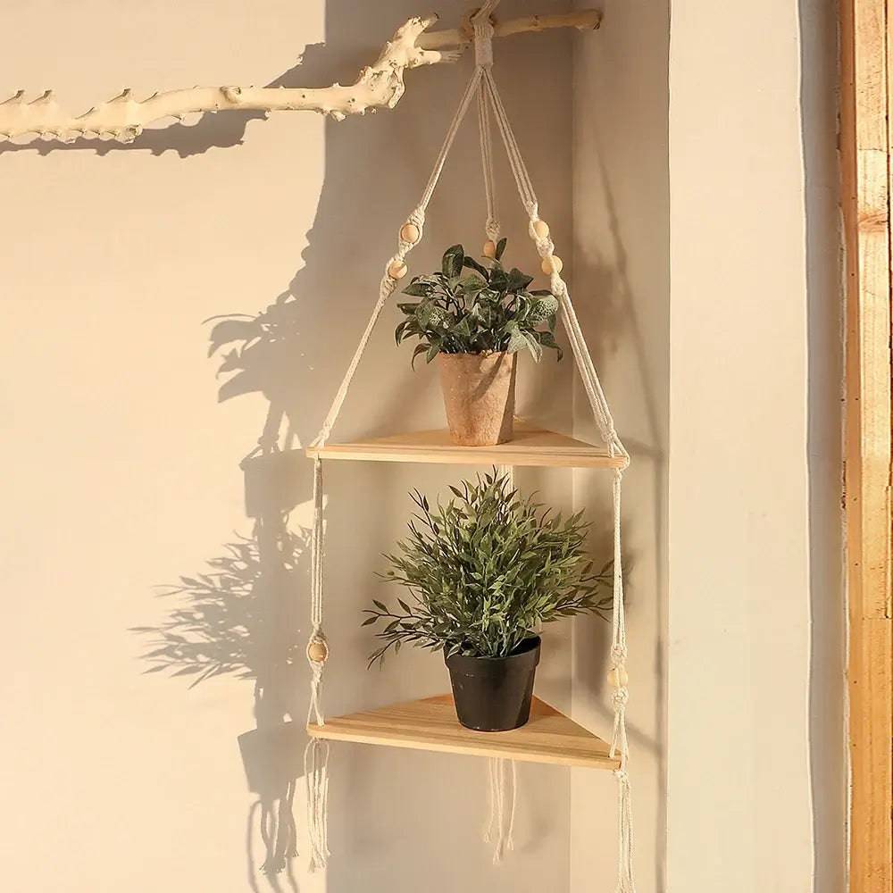 Boho Floating Wall Shelf