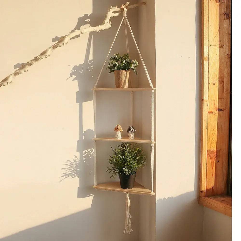 Boho Floating Wall Shelf