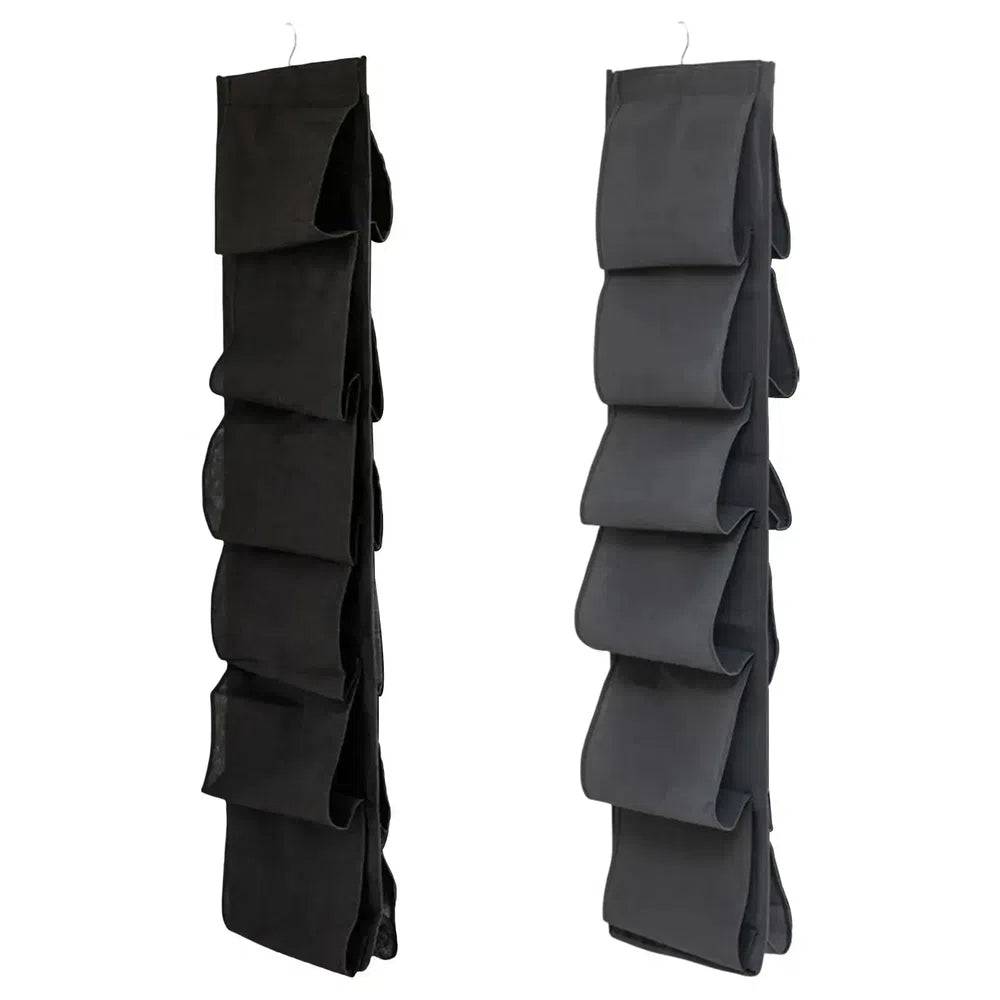 Six-Layer Foldable Hanging Storage Bag Shoe Organiser