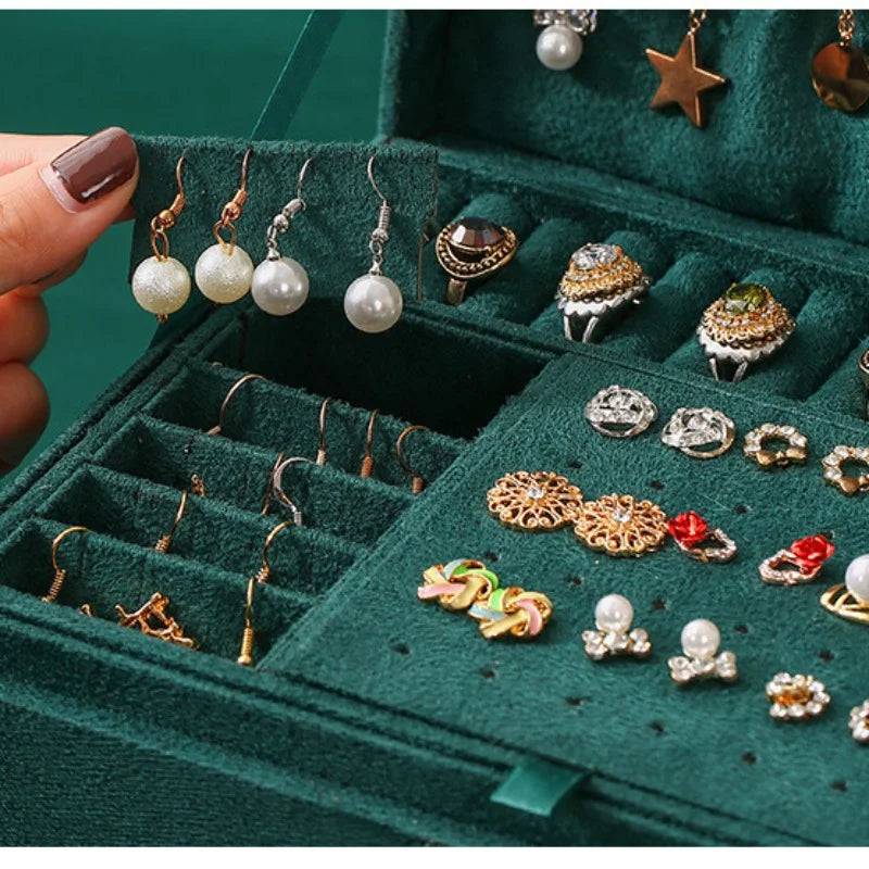 3-Layer Vintage Jewellery Box Organiser