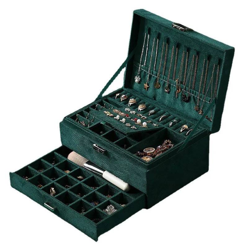 3-Layer Vintage Jewellery Box Organiser