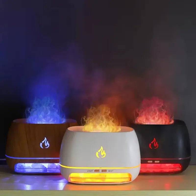 Mini Ultrasonic Flame Aroma Diffuser