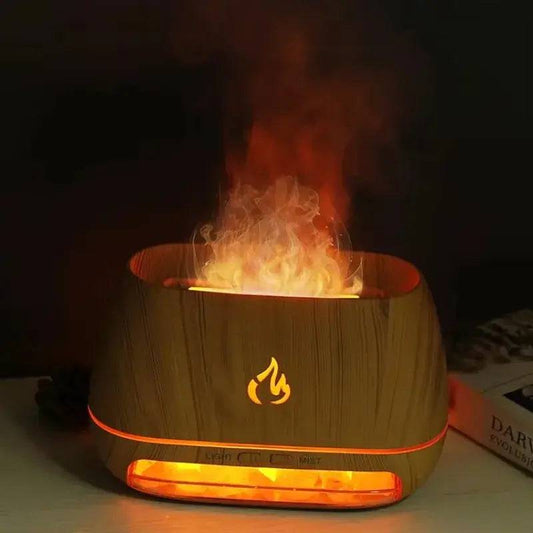 Mini Ultrasonic Flame Aroma Diffuser