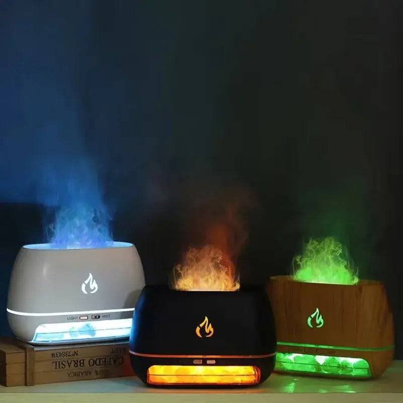 Mini Ultrasonic Flame Aroma Diffuser