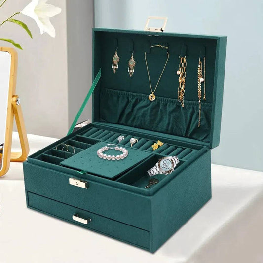 Three-Layer Large Capacity Jewellery Storage Box Organiser