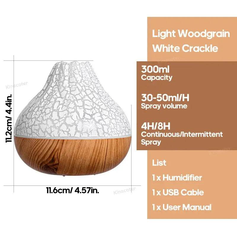 Volcano Air Humidifier with LED Nightlight