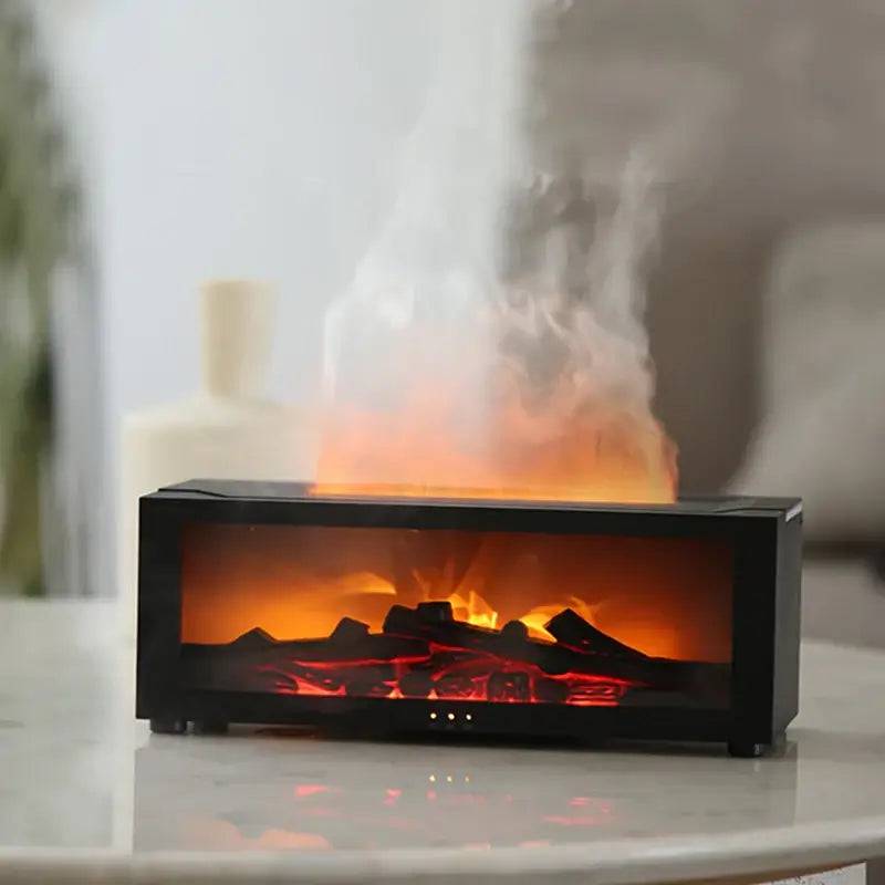Flame Fireplace Aroma Diffuser with Remote Control