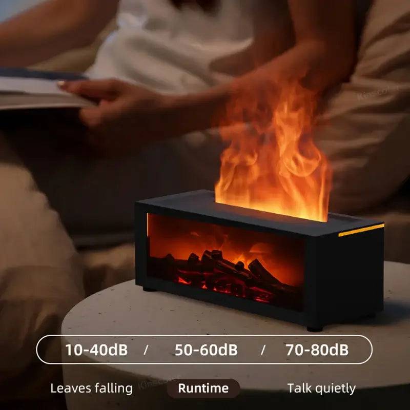 Flame Fireplace Aroma Diffuser with Remote Control