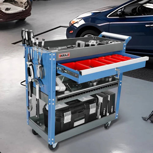 Large Tool Trolley with Sliding Drawers