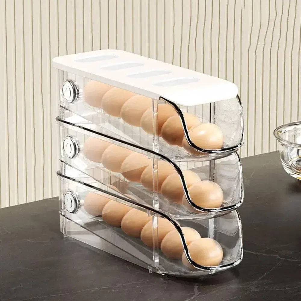 Stacking Rolling Egg Storage Dispenser