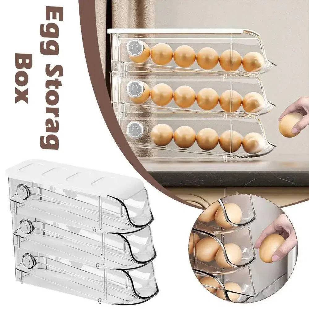 Stacking Rolling Egg Storage Dispenser