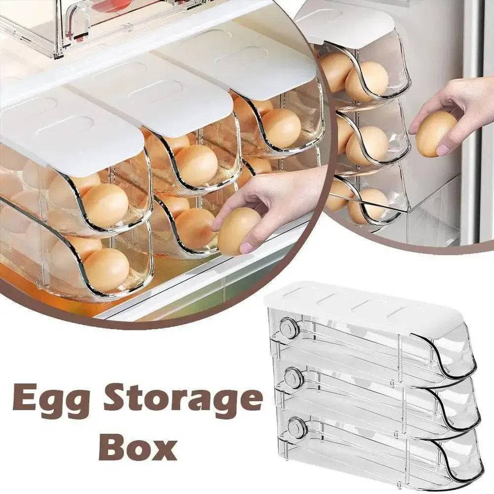 Stacking Rolling Egg Storage Dispenser