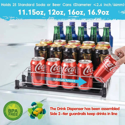 Soda Can Dispenser for Refrigerator